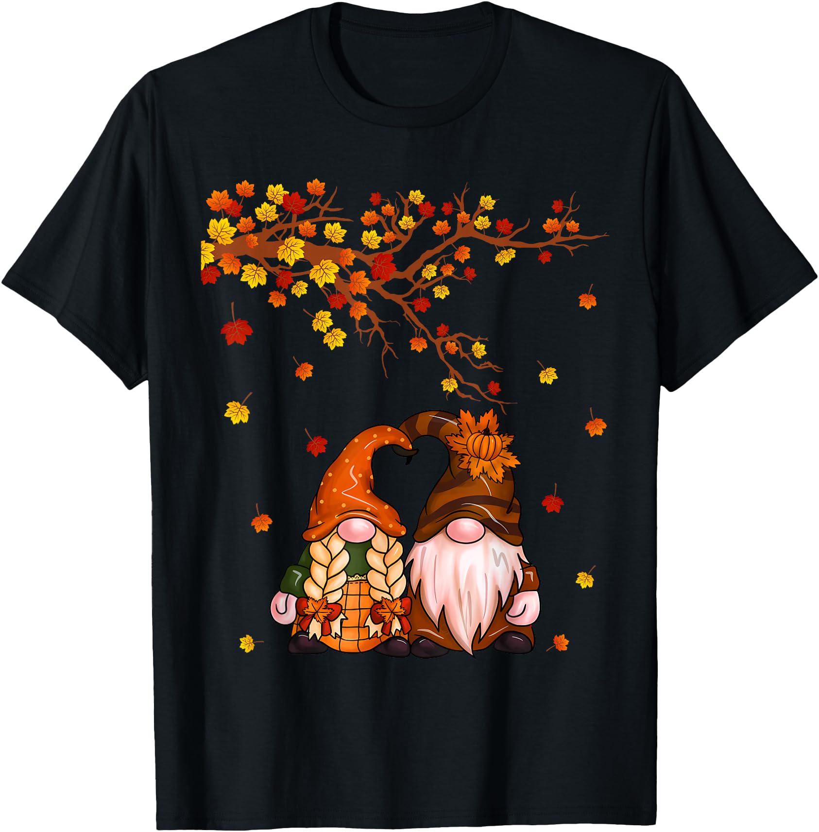 Happy Fall Y'all Gnome Pumpkin Autumn Leaves Thanksgiving