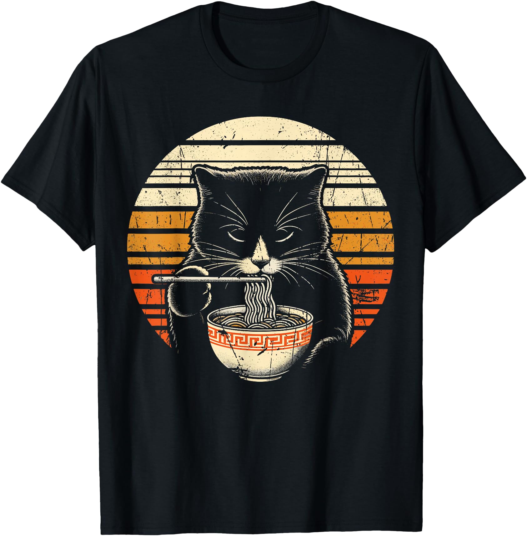 Anime Ramen Cat Retro Japanese Noodles Kawaii Cats