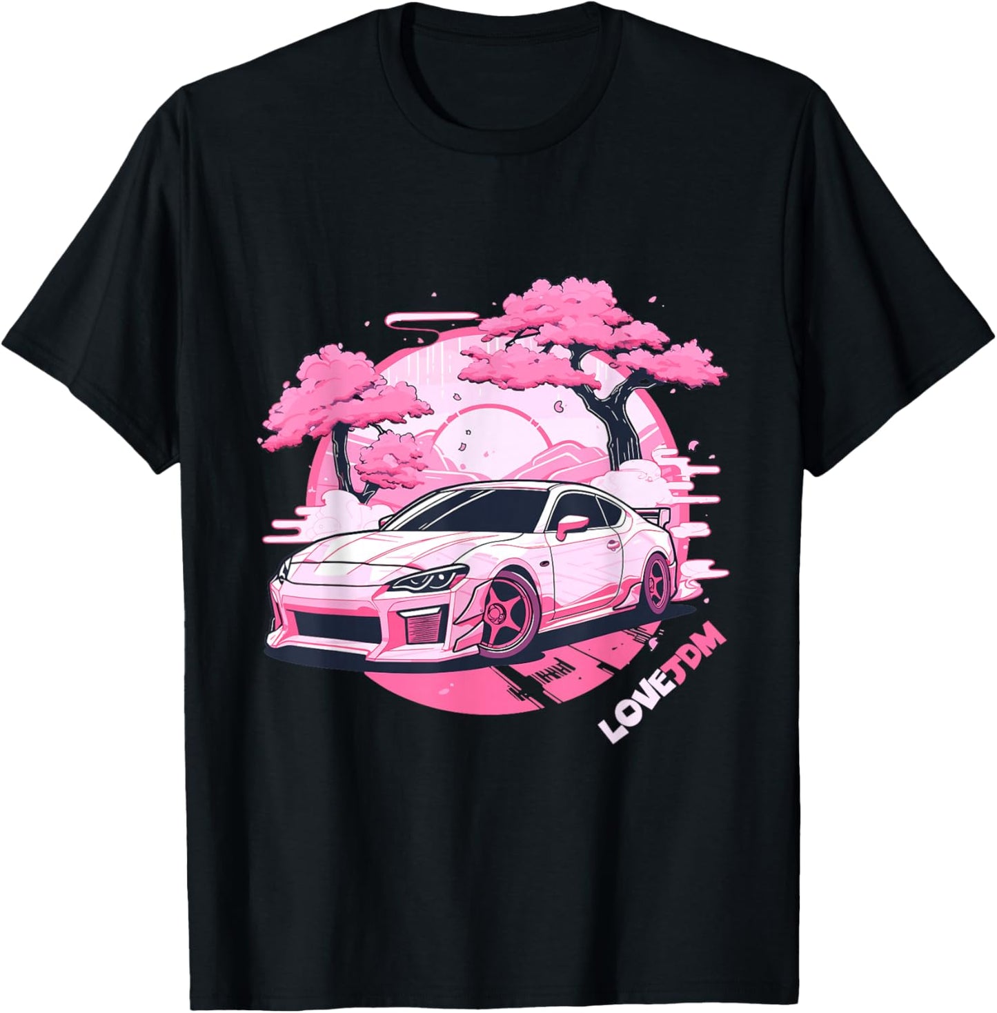 Love JDM Girl Racer Pink Japanese Race Car