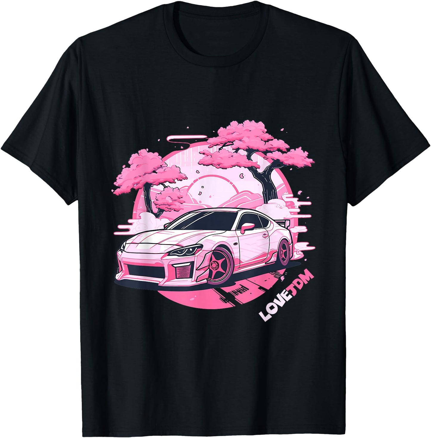 Love JDM Girl Racer Pink Japanese Race Car