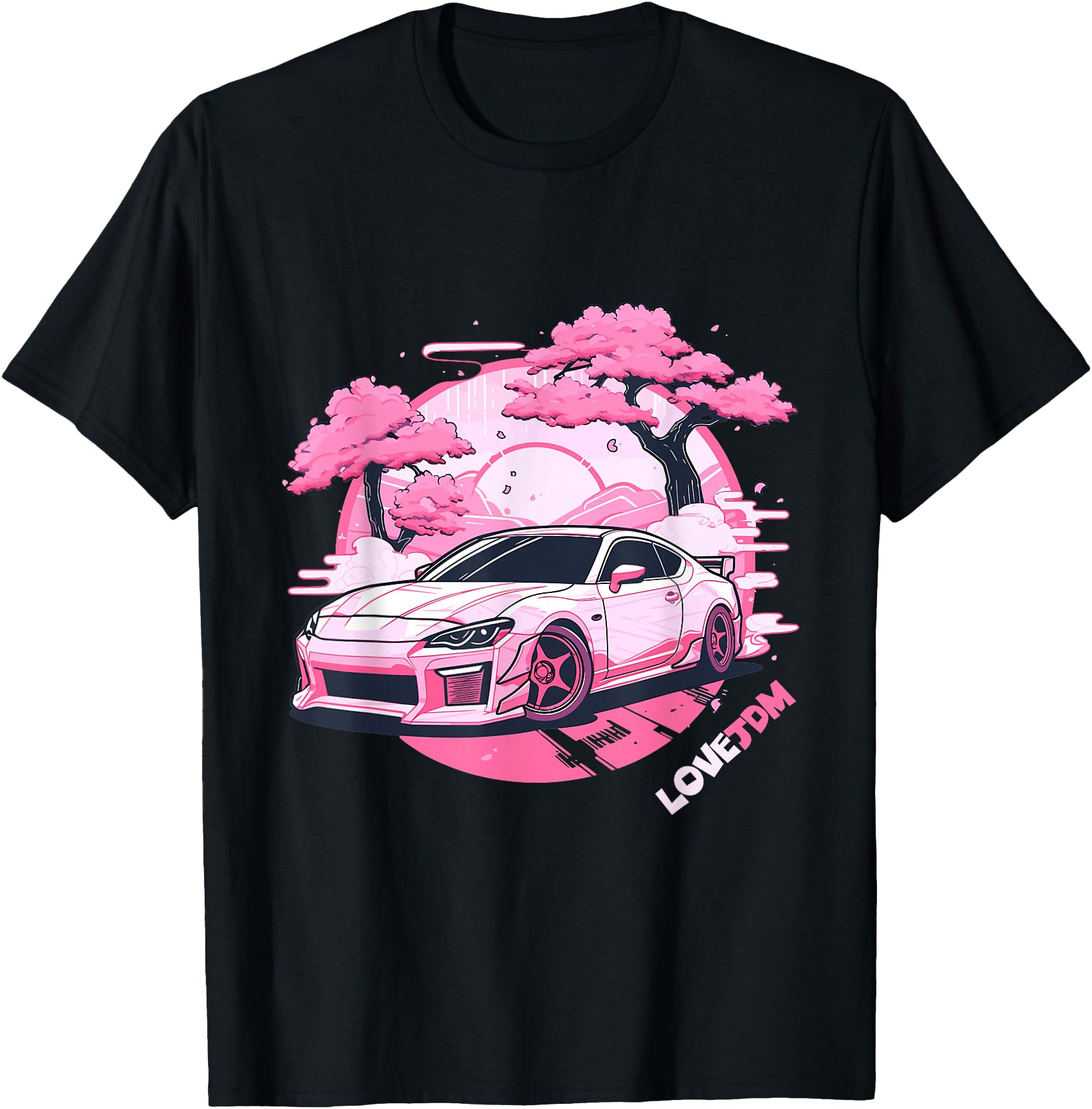 Love JDM Girl Racer Pink Japanese Race Car