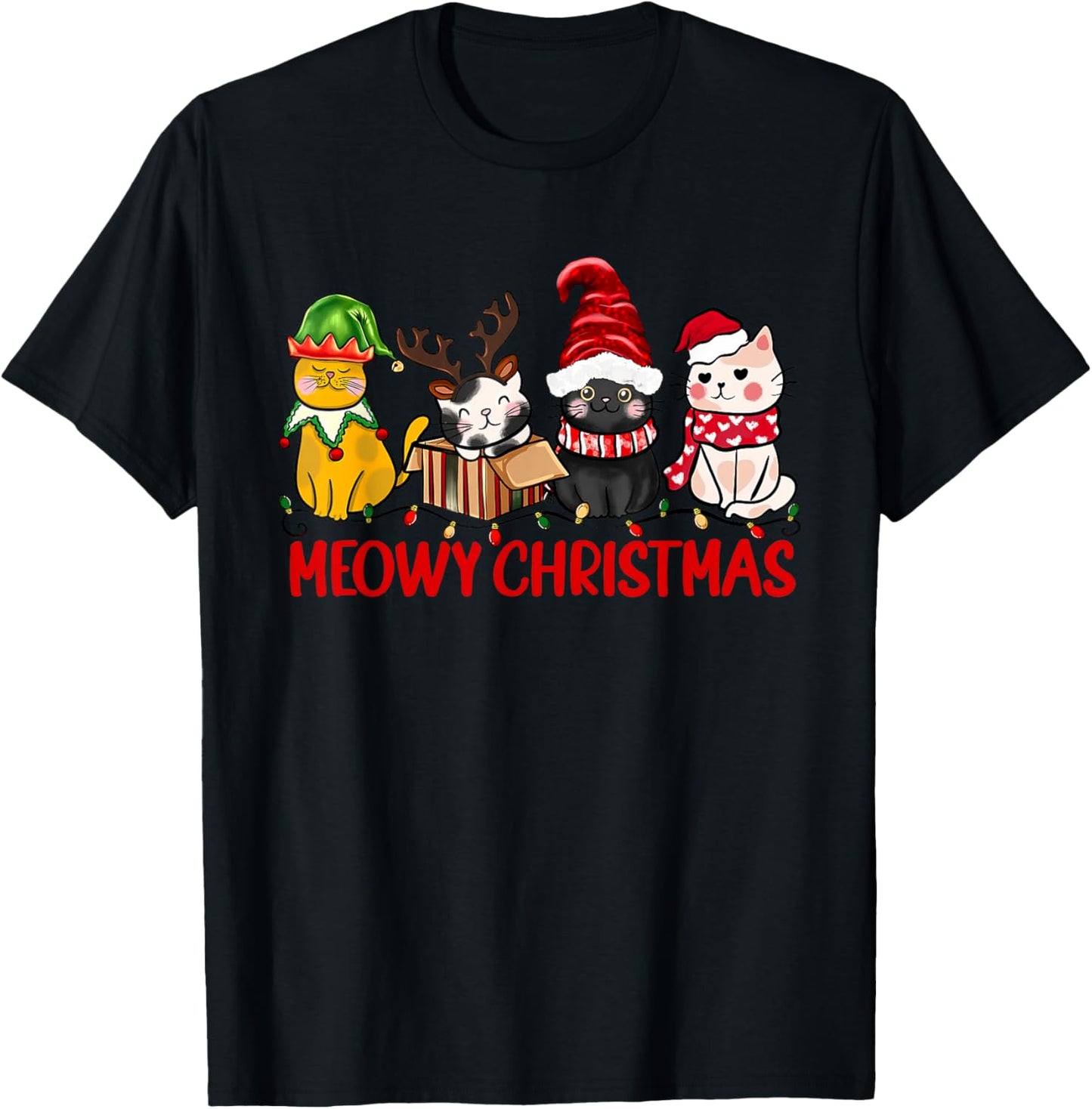 Funny Christmas Cats - Cute Kitten Cats Santa Hat Xmas