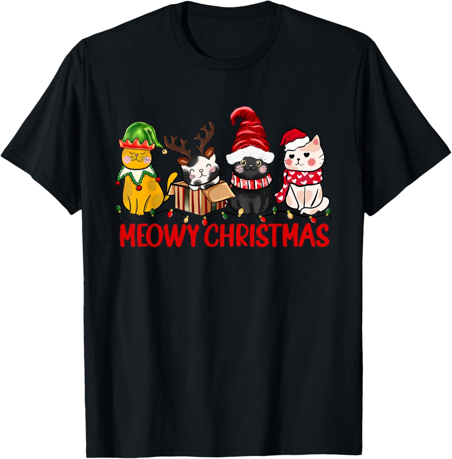 Funny Christmas Cats - Cute Kitten Cats Santa Hat Xmas