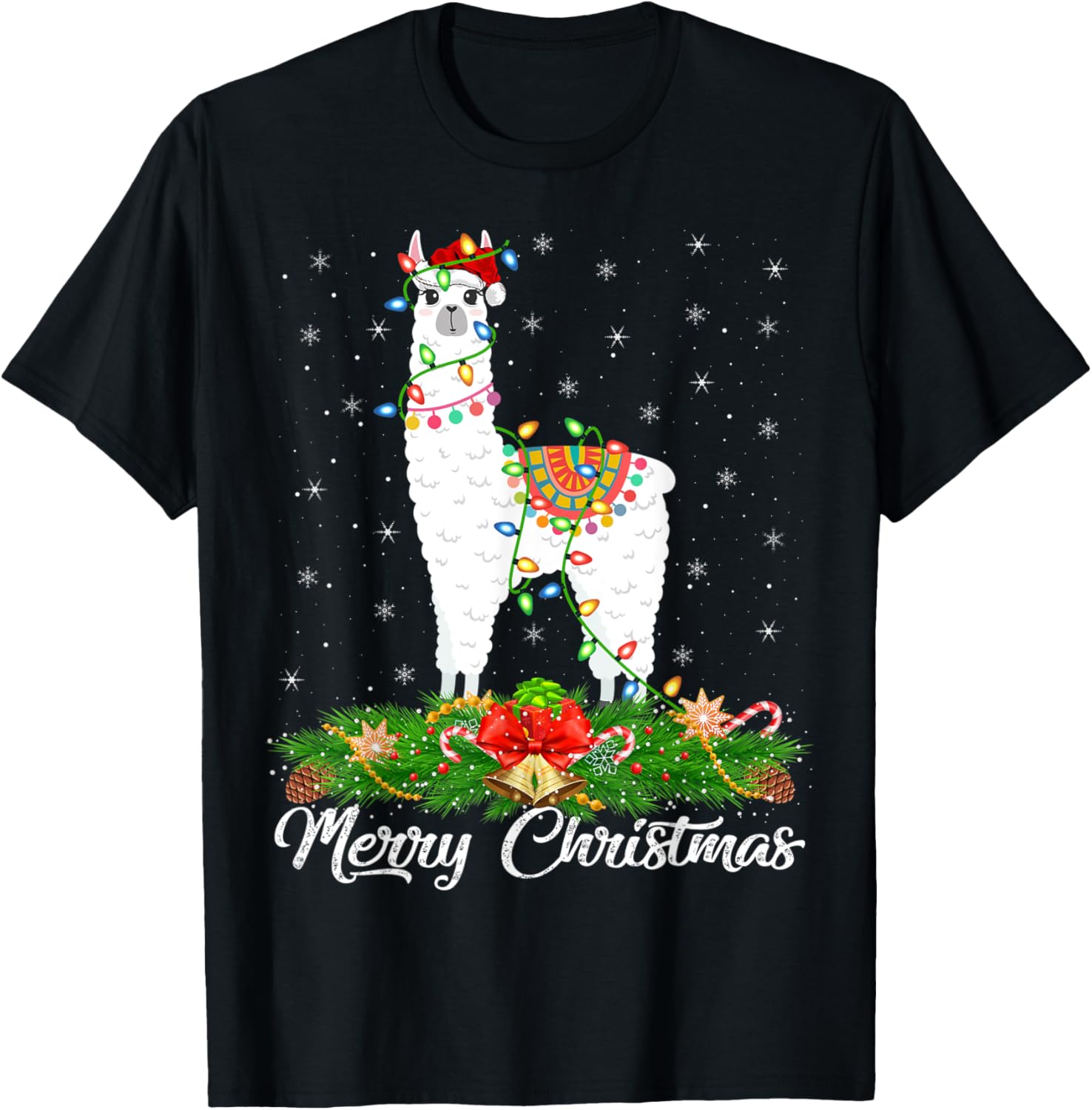 Alpaca Animal Lover Matching Santa Hat Alpaca Christmas