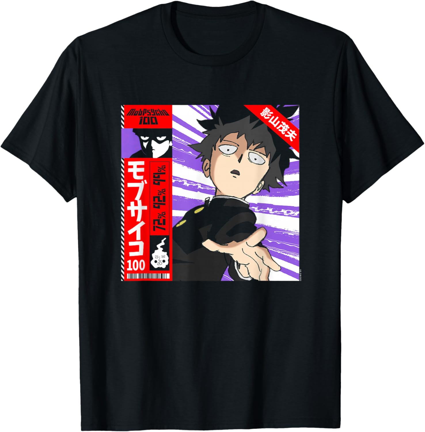 Mob Psycho 100 Shigeo OBI Strip Colorful Collage Anime