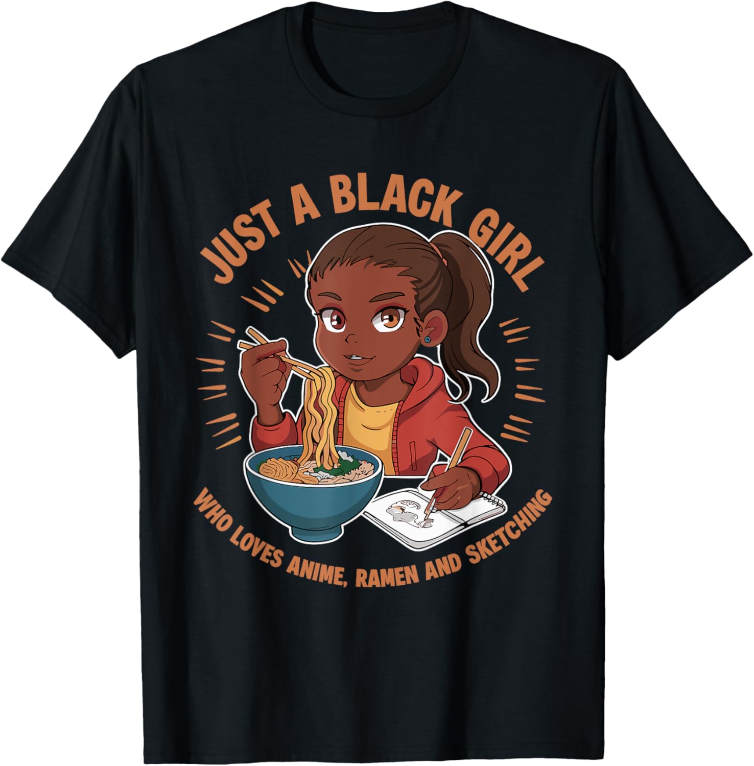 Just A Black Girl Who Loves Anime, Ramen, and Sketching