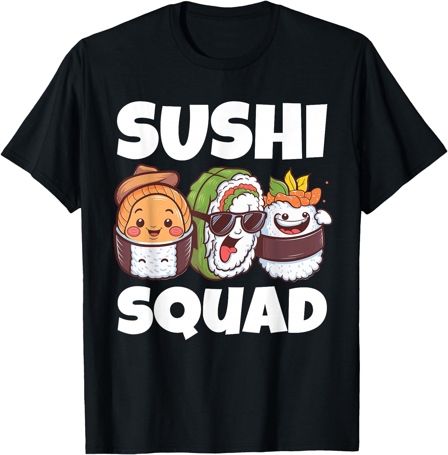 Sushi Squad Cute Food Chef Funny Kawaii Roll Japanese Sushi