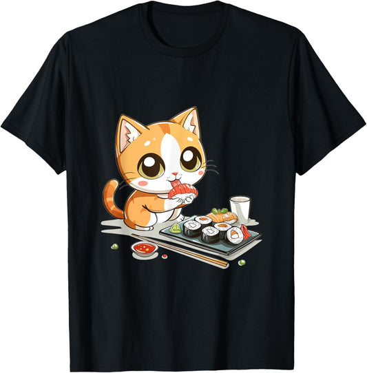 Cats and Sushi Japanese Food Kitten Kawaii Anime