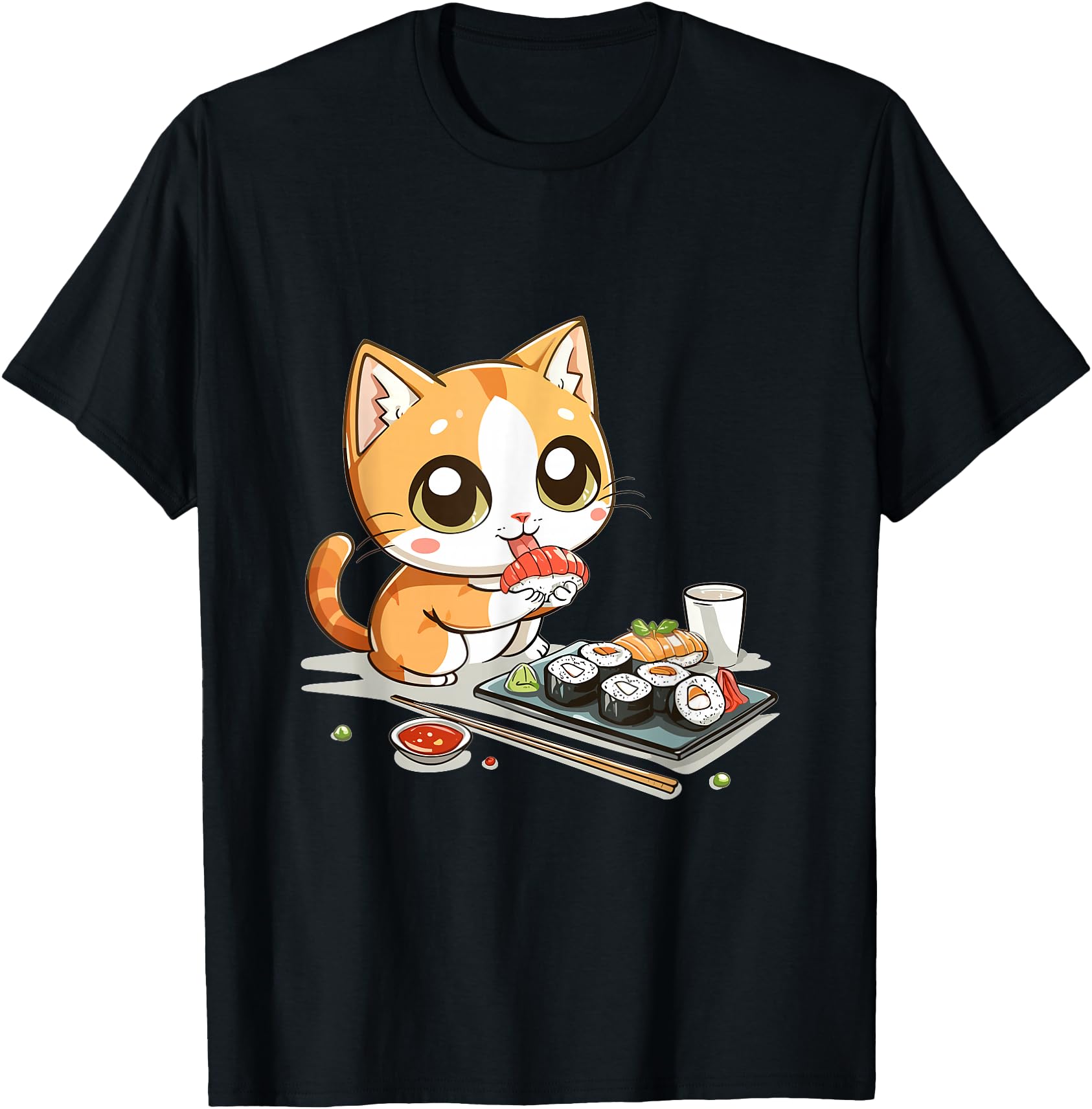 Cats and Sushi Japanese Food Kitten Kawaii Anime