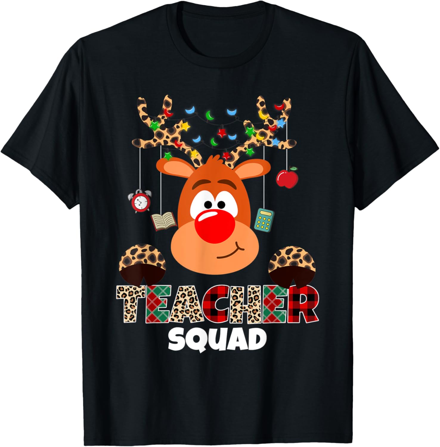 Teacher Squad Reindeer Funny Teacher Christmas Xmas Pajama