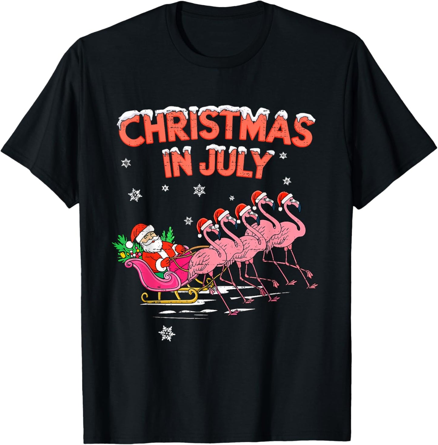 Flamingo Christmas In July Xmas Summer Christmas Women Girls