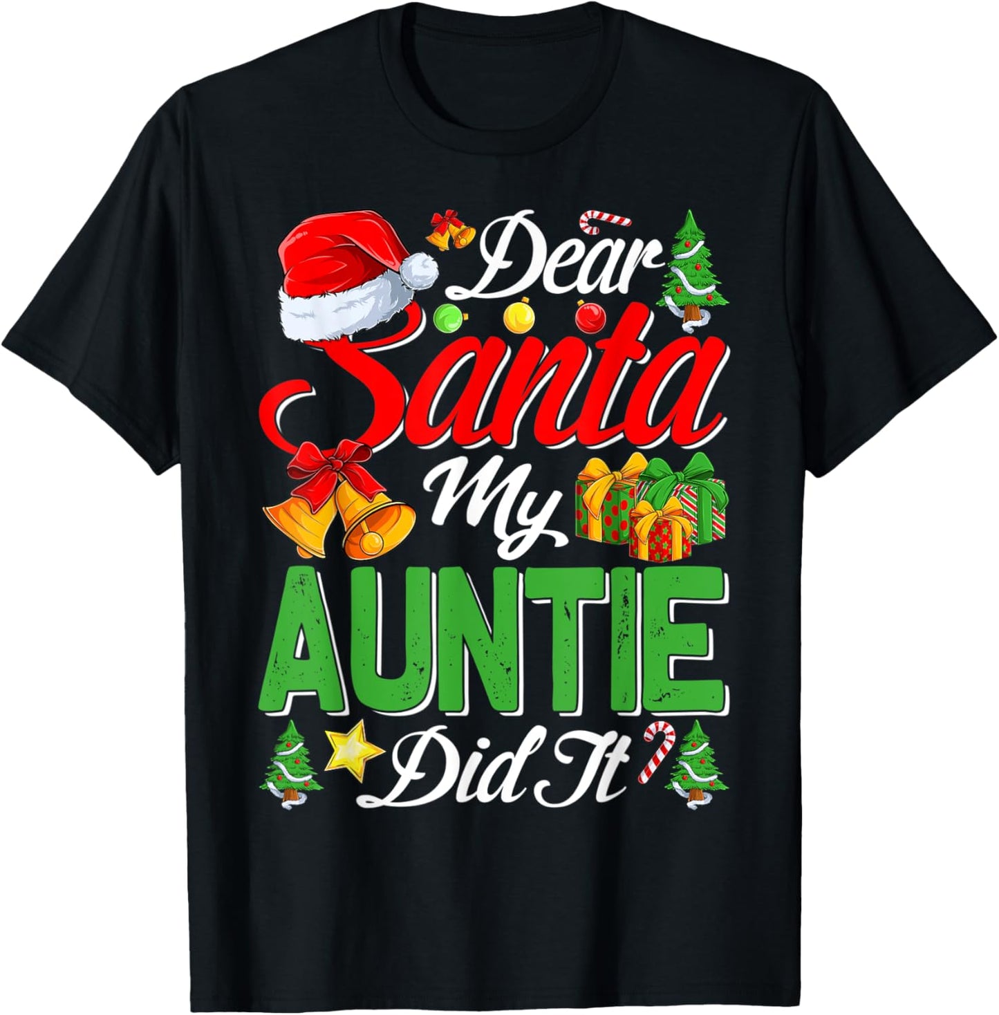 Dear Santa My Auntie Did It Christmas Xmas Family Pajama