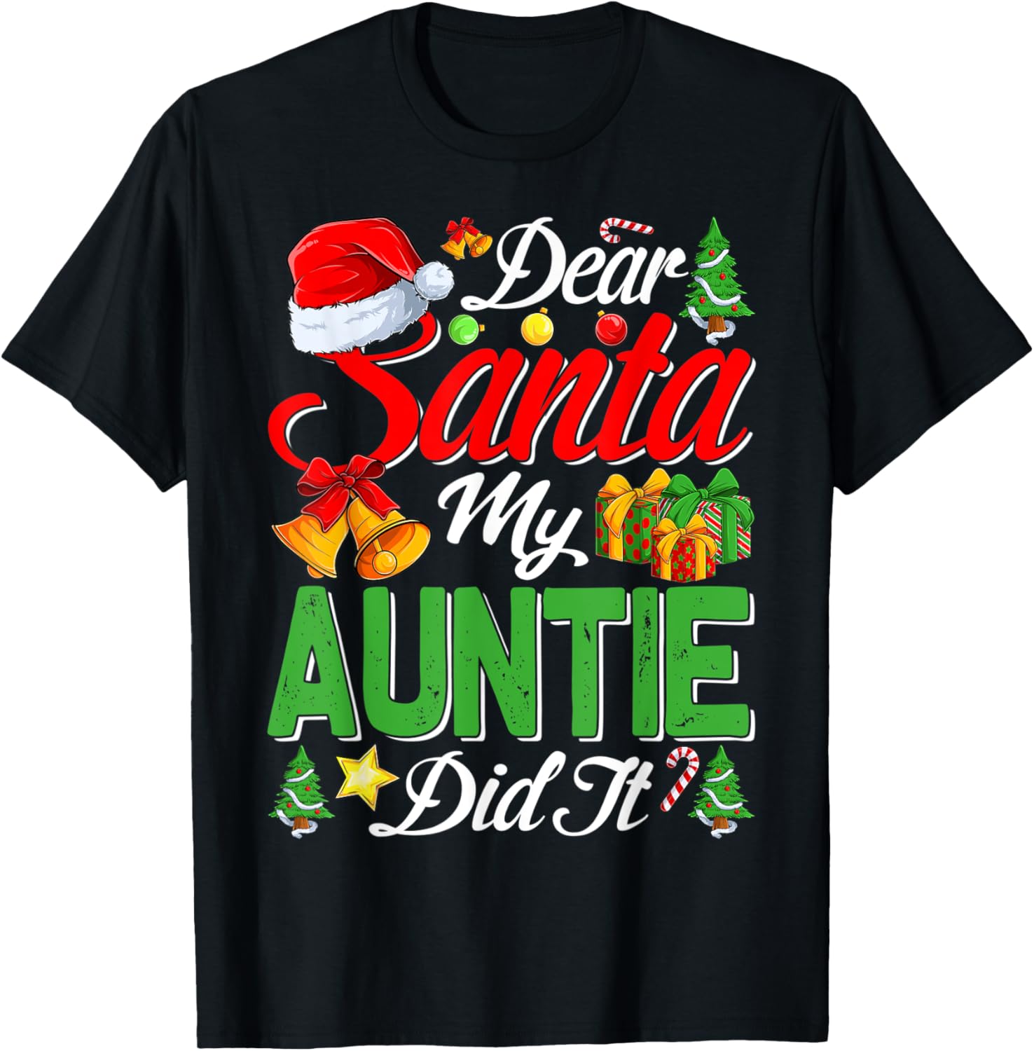 Dear Santa My Auntie Did It Christmas Xmas Family Pajama