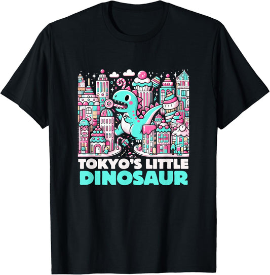 Chibi Dino Rampage: Tokyo's Little Dinosaur Kawaii Tee
