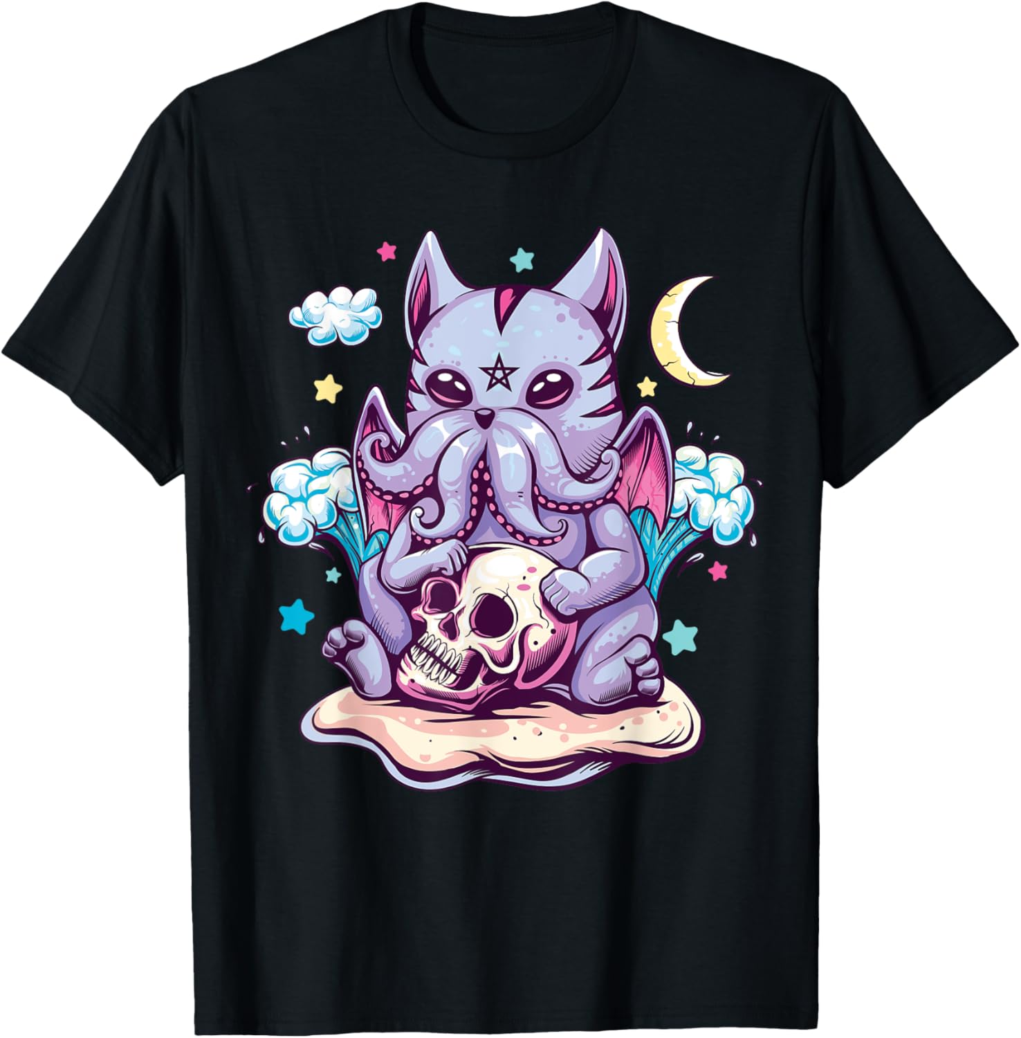 Kawaii Pastel Goth Cute Creepy Creature Skull Demon Menhera