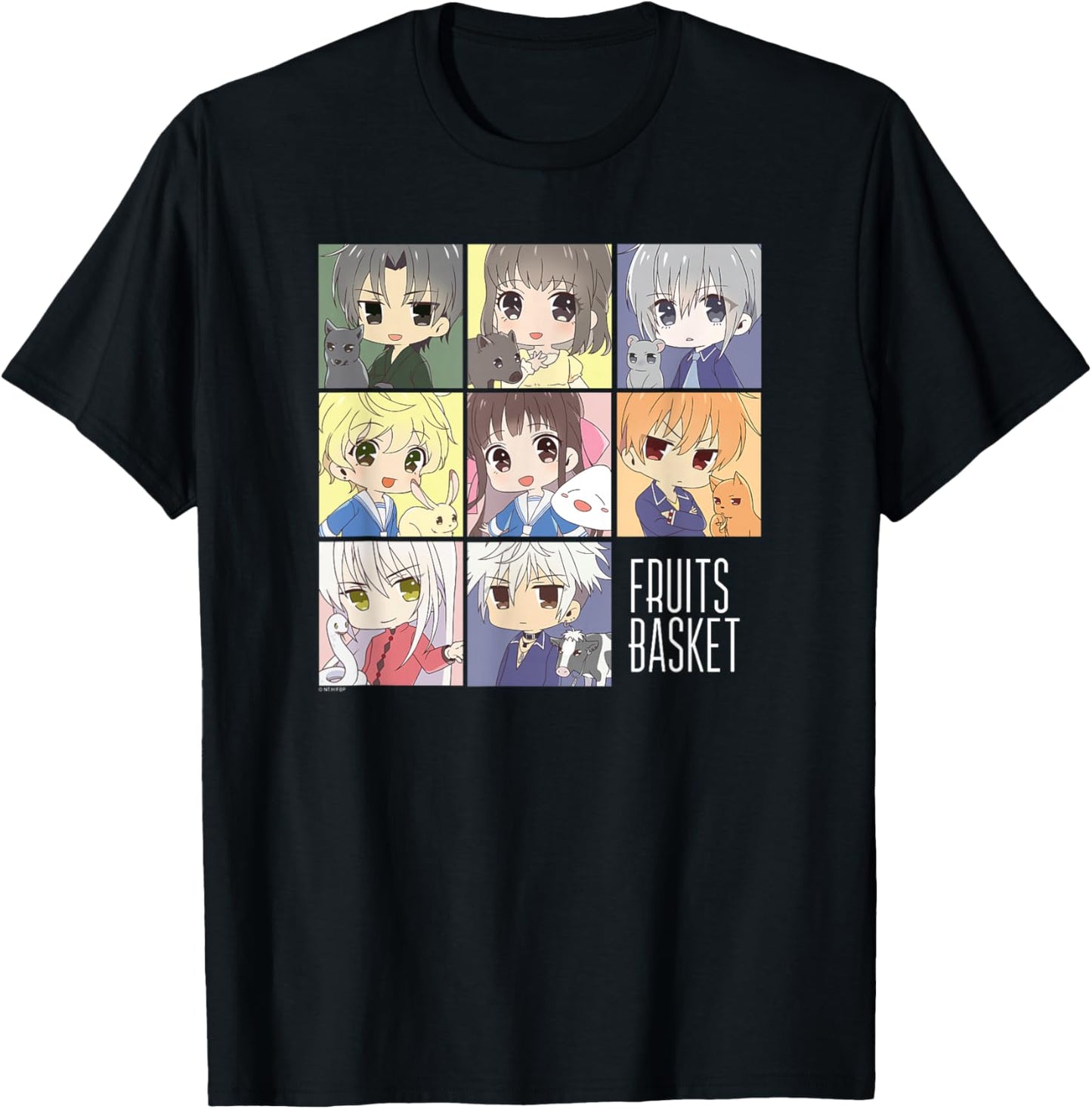 Fruits Basket Pastel Chibi Character Grid Anime