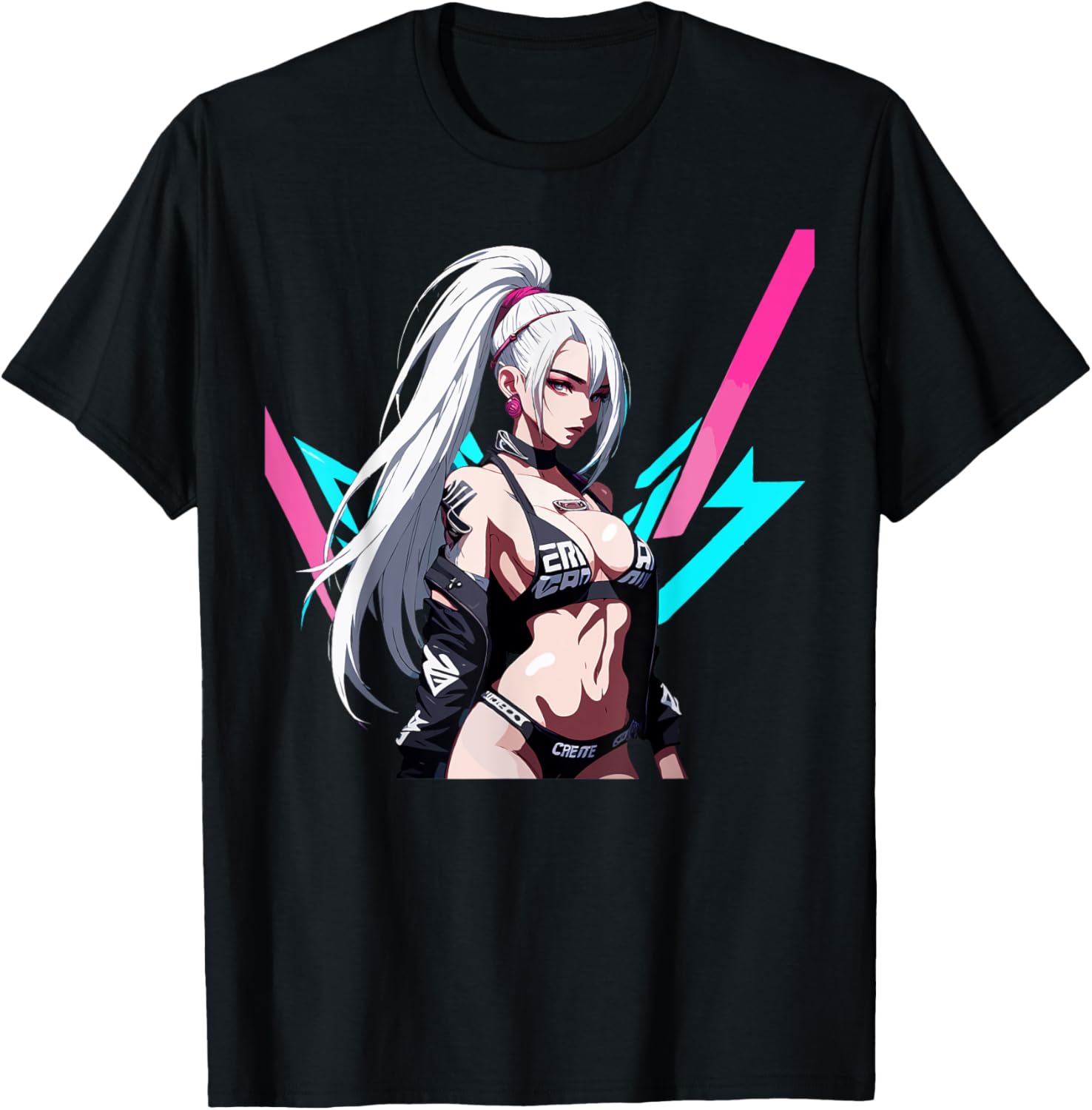 Sexy Waifu Otaku Anime Cyberpunk Girl Japanese