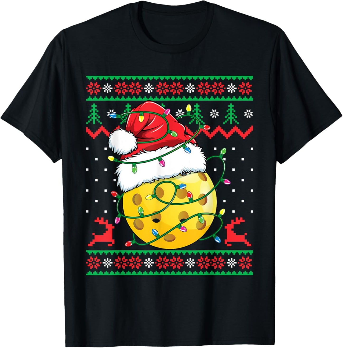 Funny Pickleball Ugly Christmas Sweater Womens Mens Xmas
