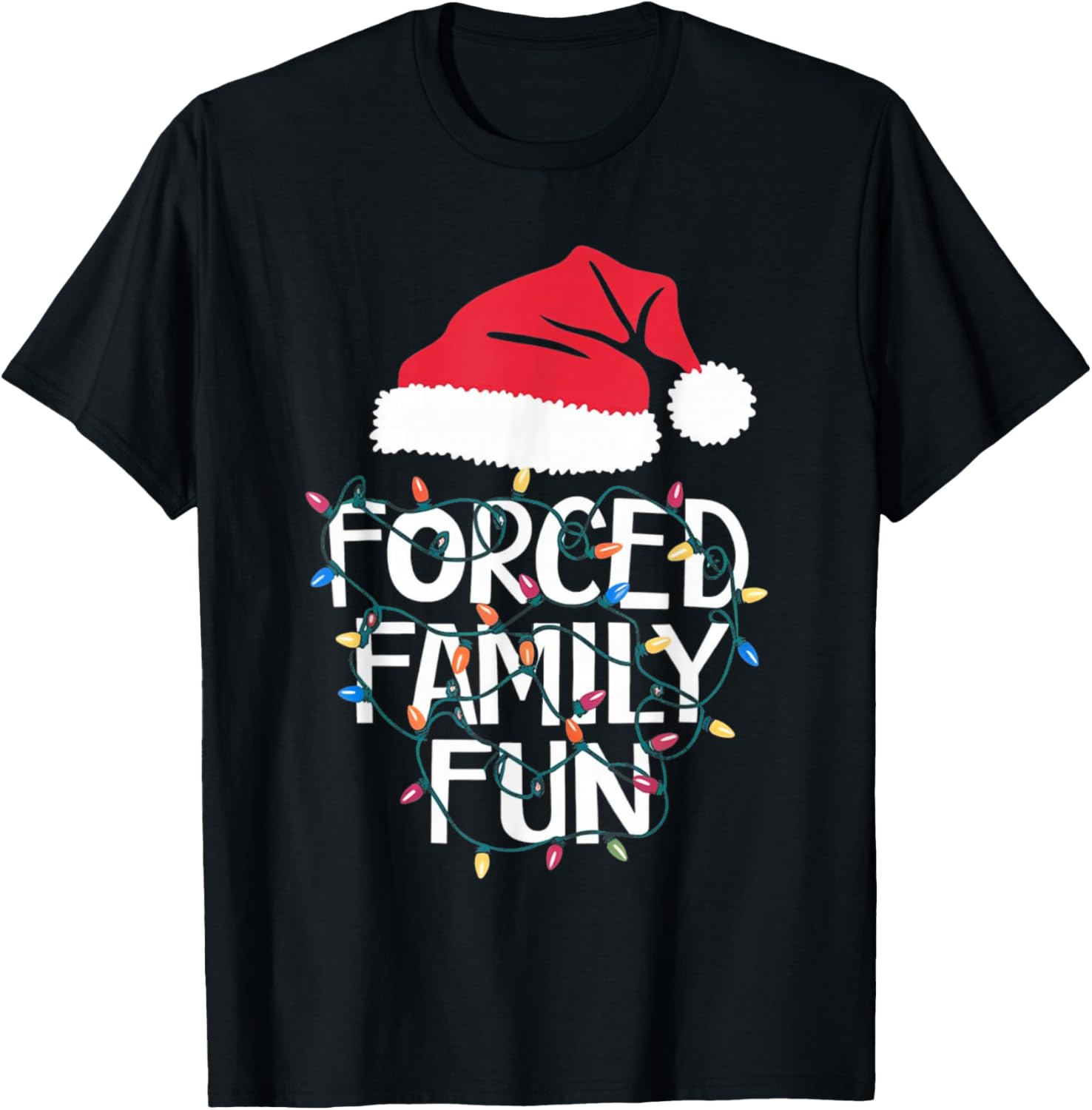 Forced Family Fun Sarcastic Christmas Funny Men Women Kids