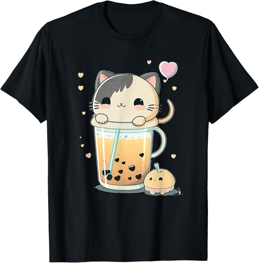 Cat Boba Tea kawaii Kitty Bubble Tea Anime
