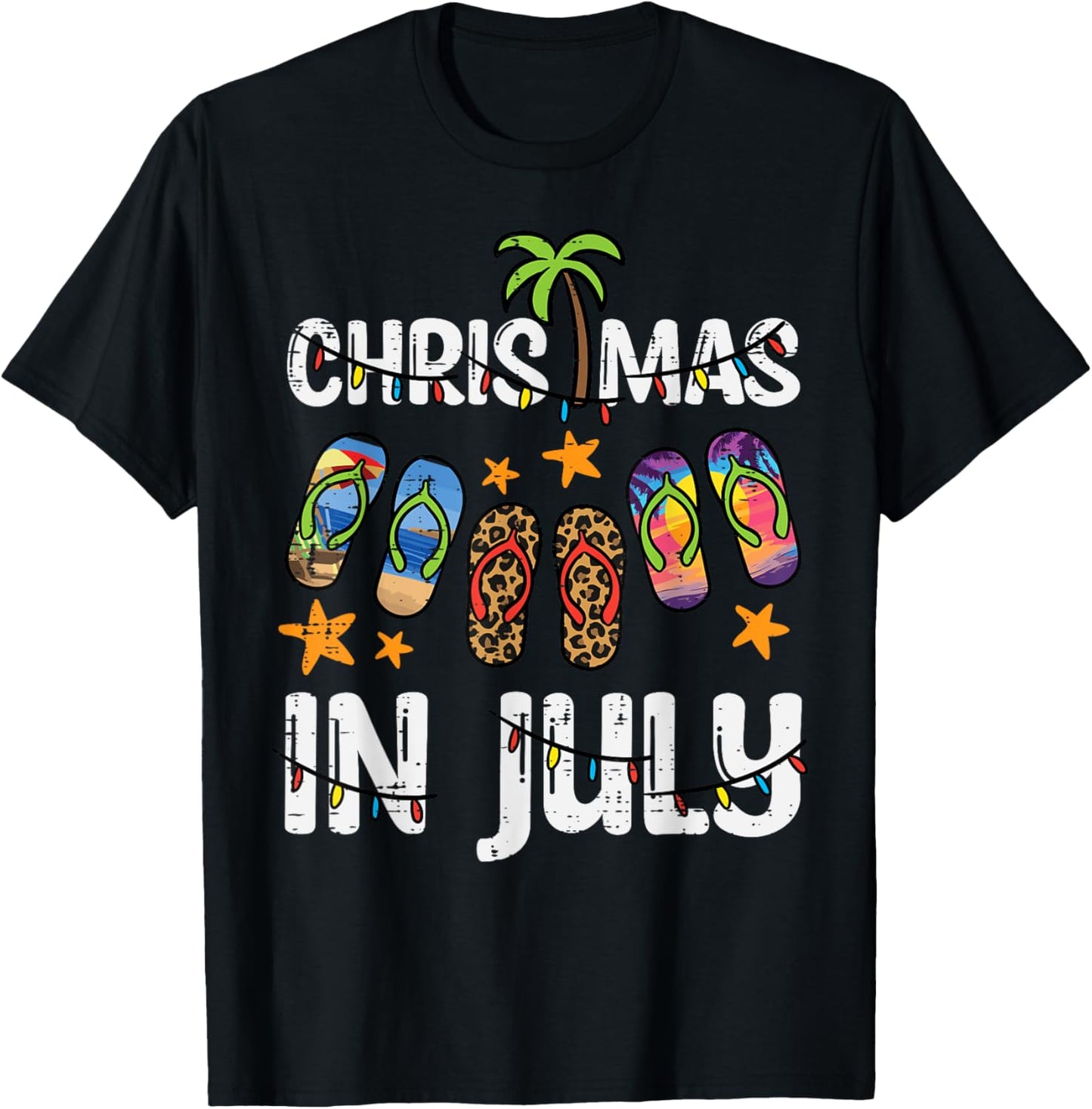 3 Flip Flops Christmas In July Summer Xmas Beach Women Girls