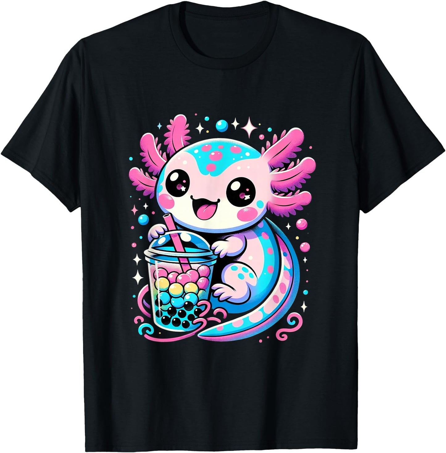 Axolotl Boba Tea Kawaii Neko Japanese Bubble Tea for Girls