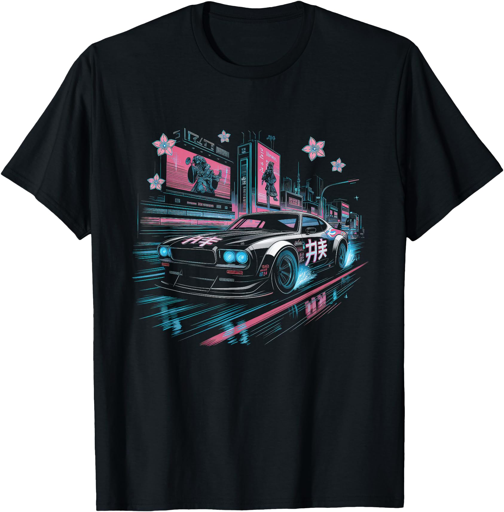 Japanese Car Tshirt Men JDM Japan Street Racing Streetwear