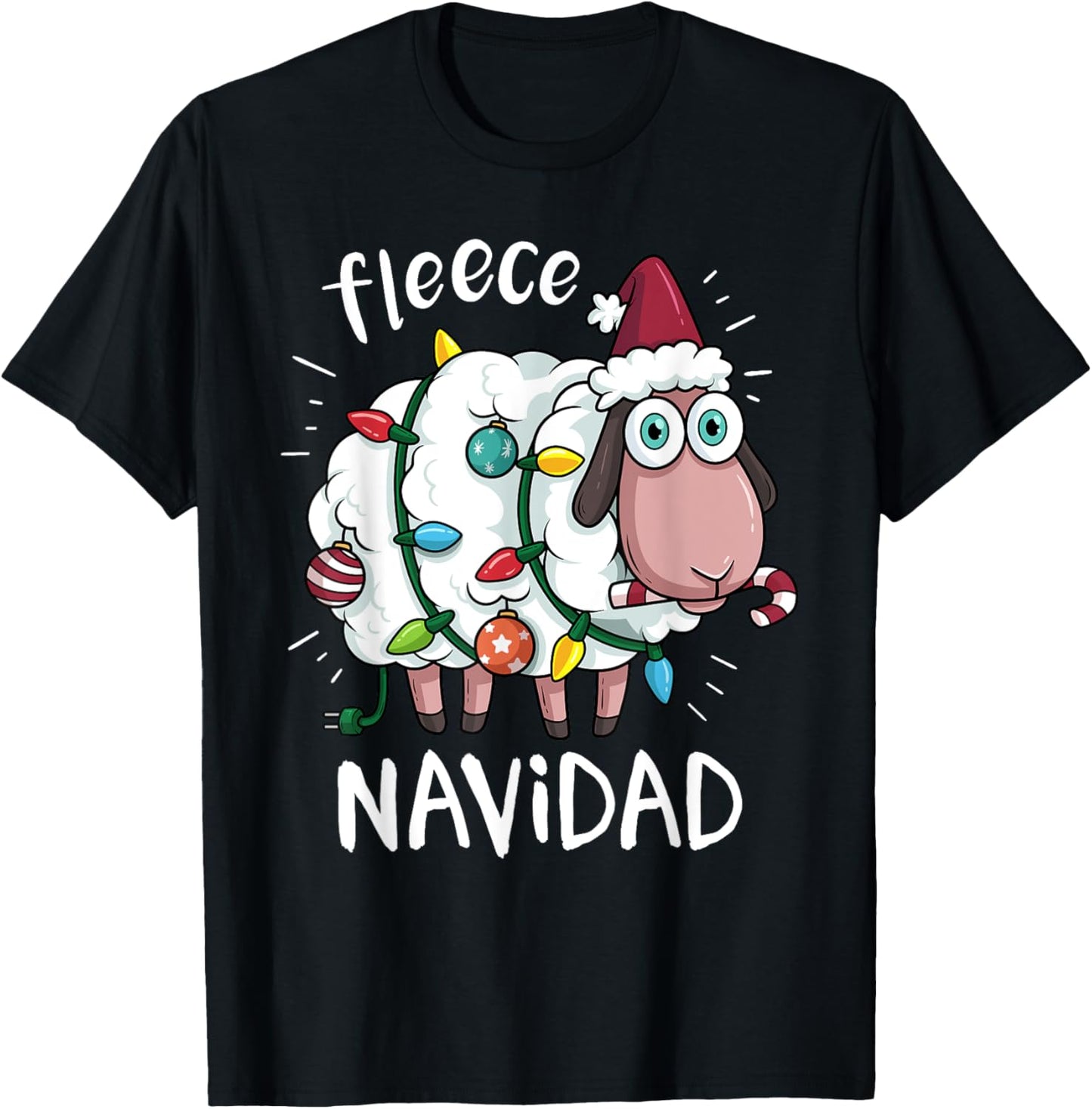 Fleece Feliz Navidad Funny Cute Sheep Christmas