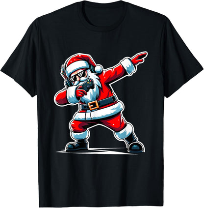 Dabbing Santa Claus Christmas Tree Lights Boys Kids Dab Xmas