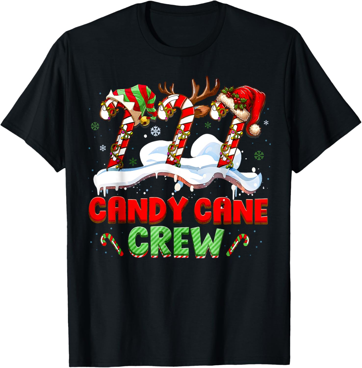 Candy Cane Crew Funny Christmas Candy Lover Xmas Womens Kids