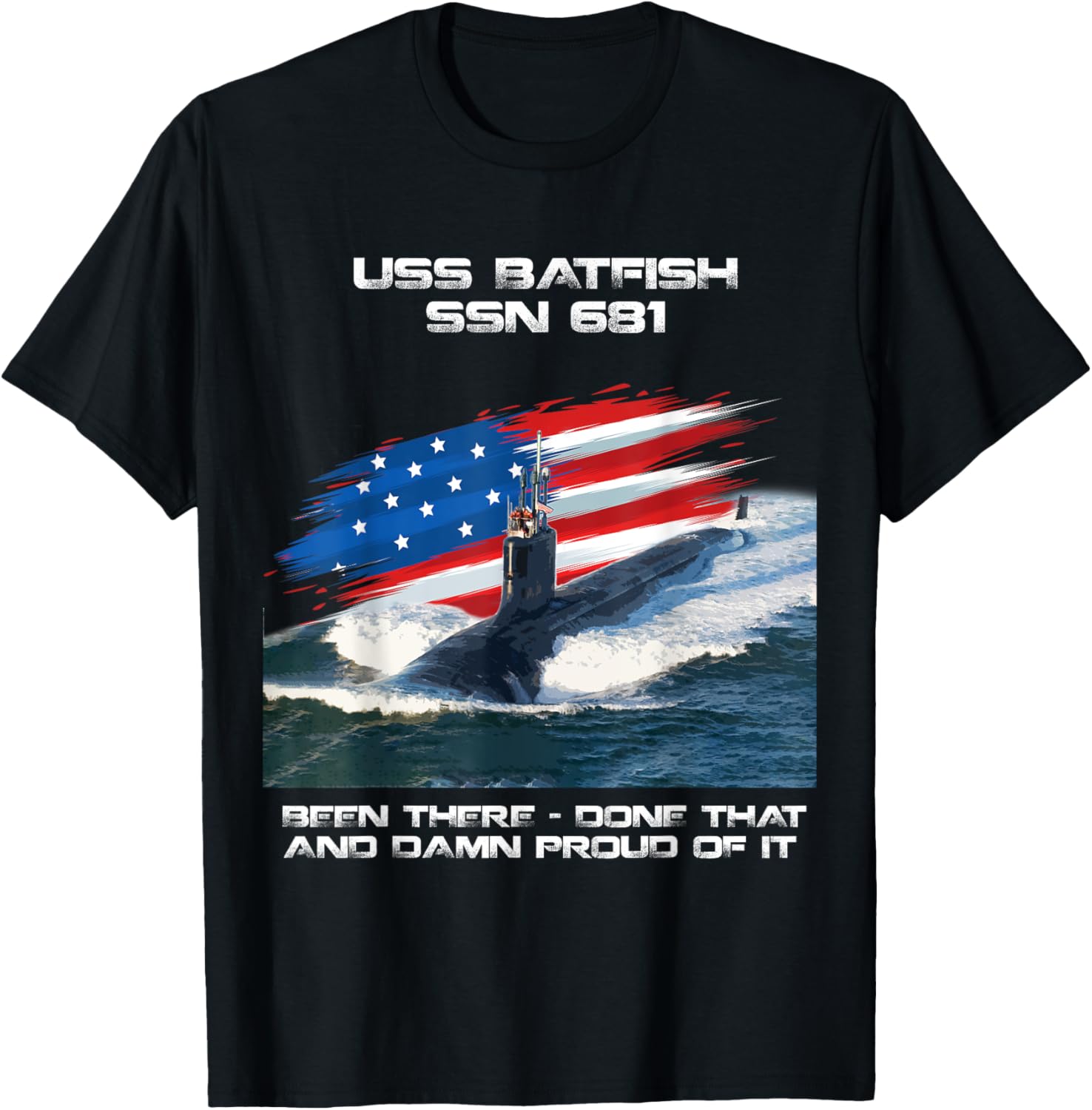 USS Batfish SSN-681 American Flag Submarine Veteran Xmas