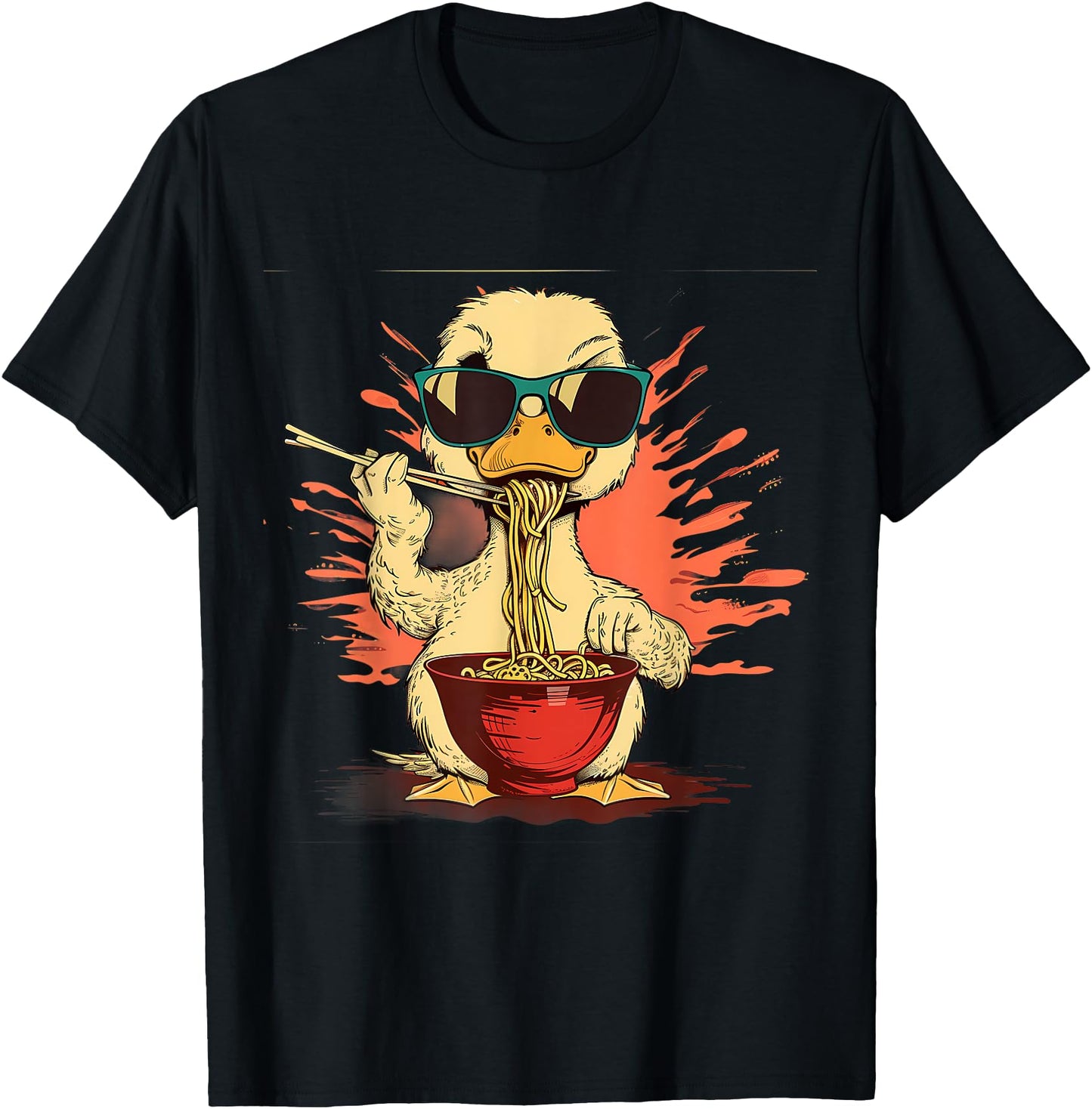 Duck Eating Ramen Noodles Duck Ramen Bowl Japanese Noodles