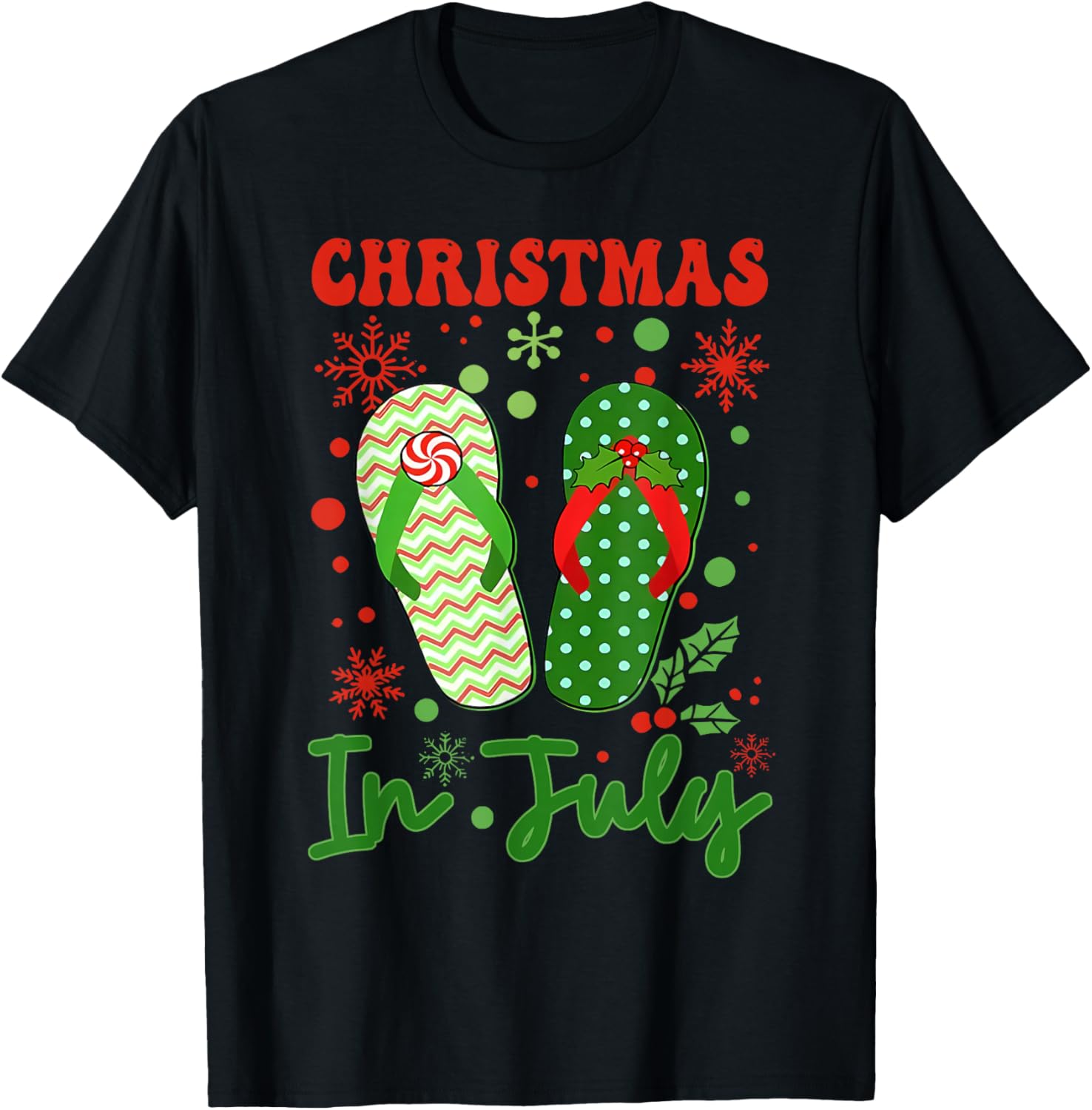 Funny Flip Flops Christmas In July Xmas Beach Vacation