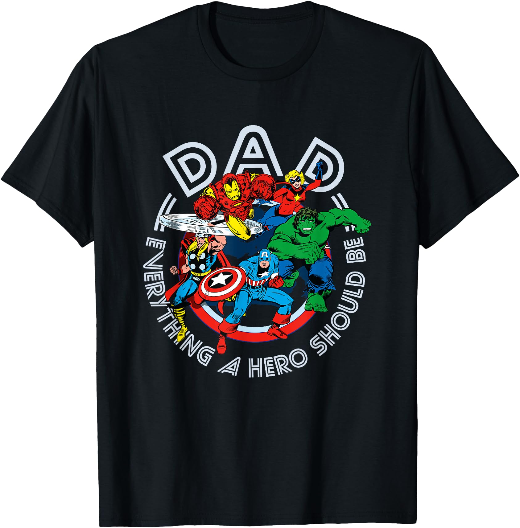 Marvel Comics Retro Classic Father's Day Avengers Hero Dad