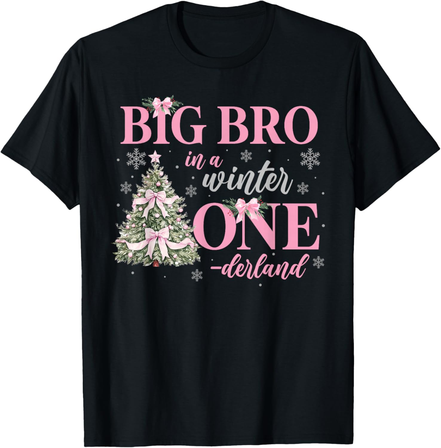 Big Bro in a Winter Onederland Birthday Girl Christmas Tree