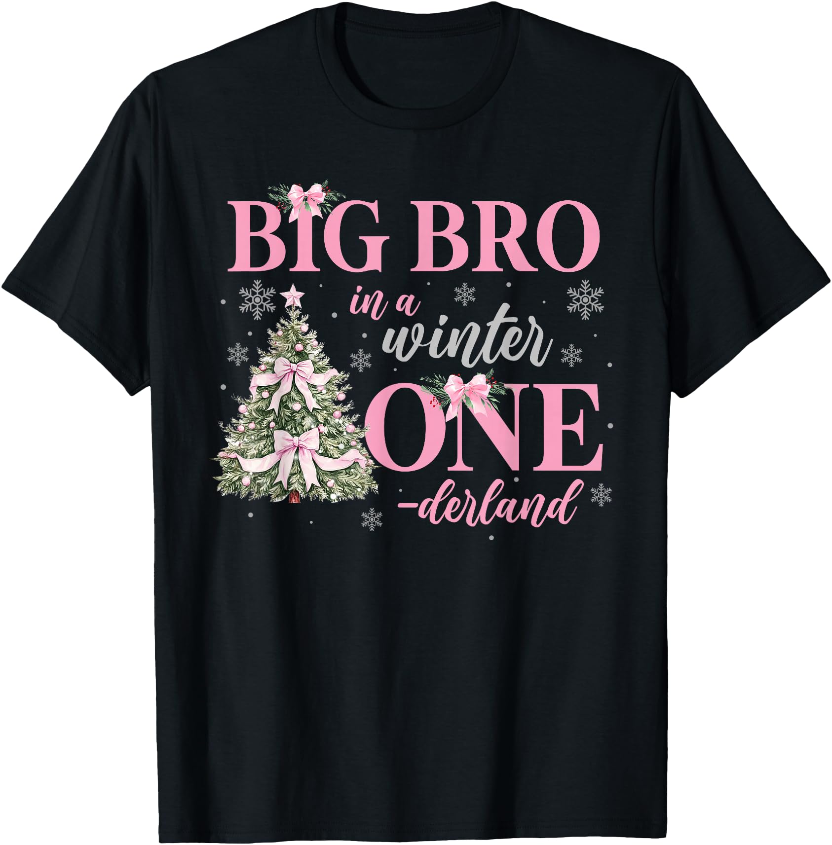 Big Bro in a Winter Onederland Birthday Girl Christmas Tree