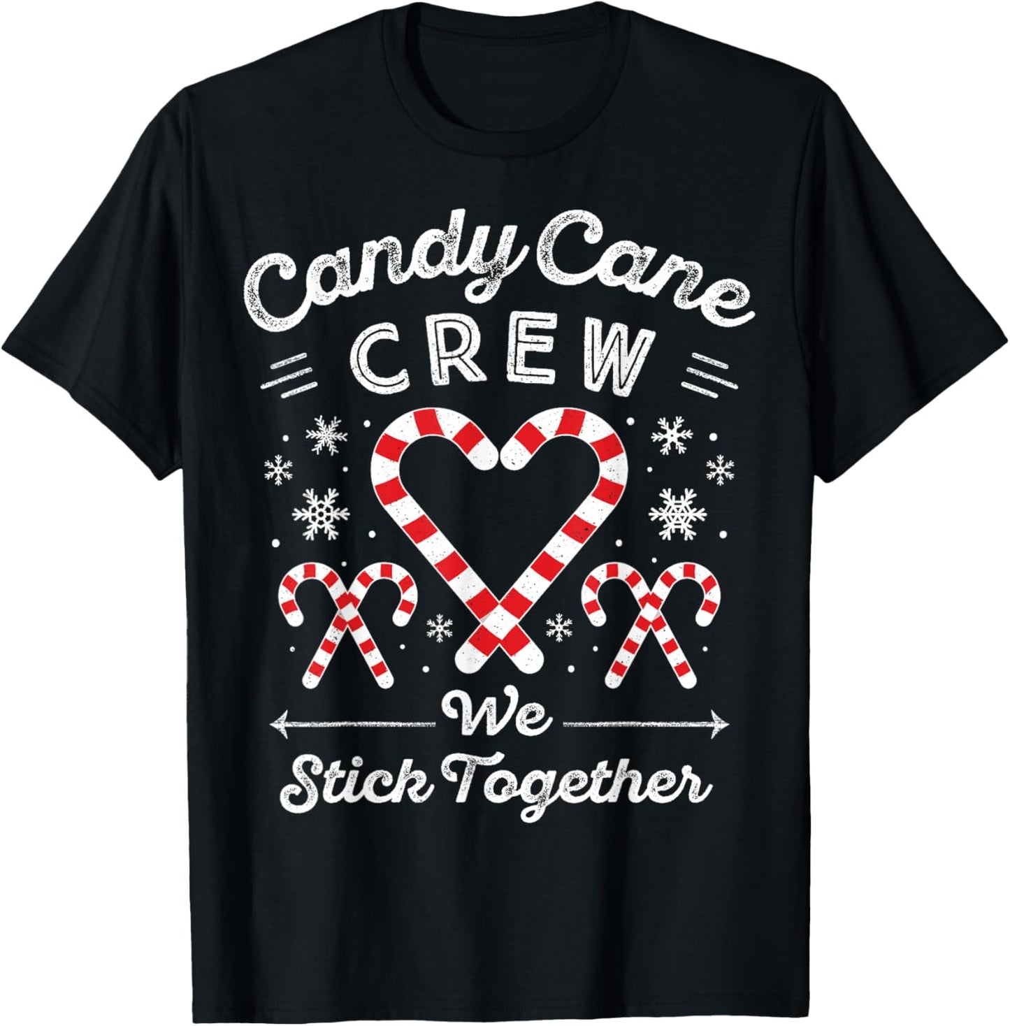 Christmas Candy Cane Heart Holiday Family Matching Pajama PJ T-Shirt