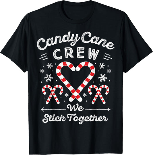 Christmas Candy Cane Heart Holiday Family Matching Pajama PJ T-Shirt