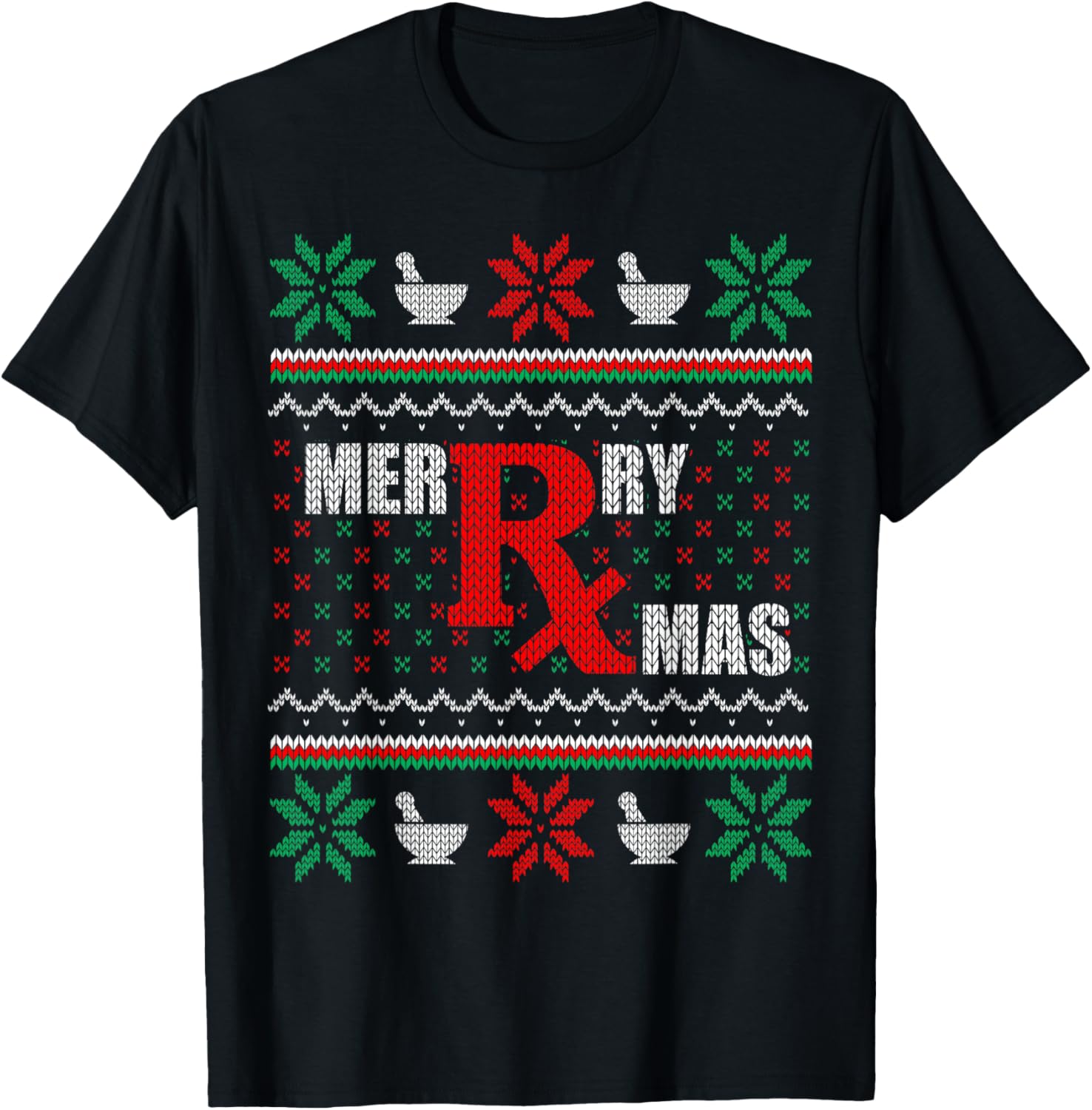 Merry Xmas Pharmacist Ugly Christmas Sweater Pharmacy Tech