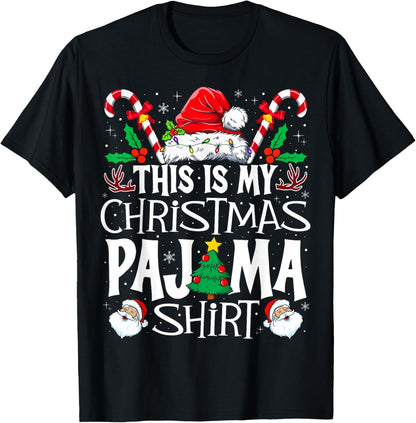 This is My Christmas Pajama Shirt Funny Xmas PJs Men Women