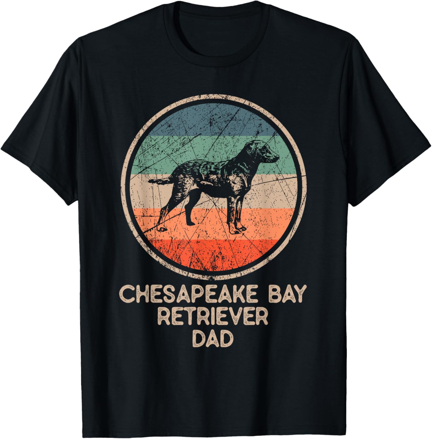 Chesapeake Bay Dog - Vintage Chesapeake Bay Retriever Dad T-Shirt