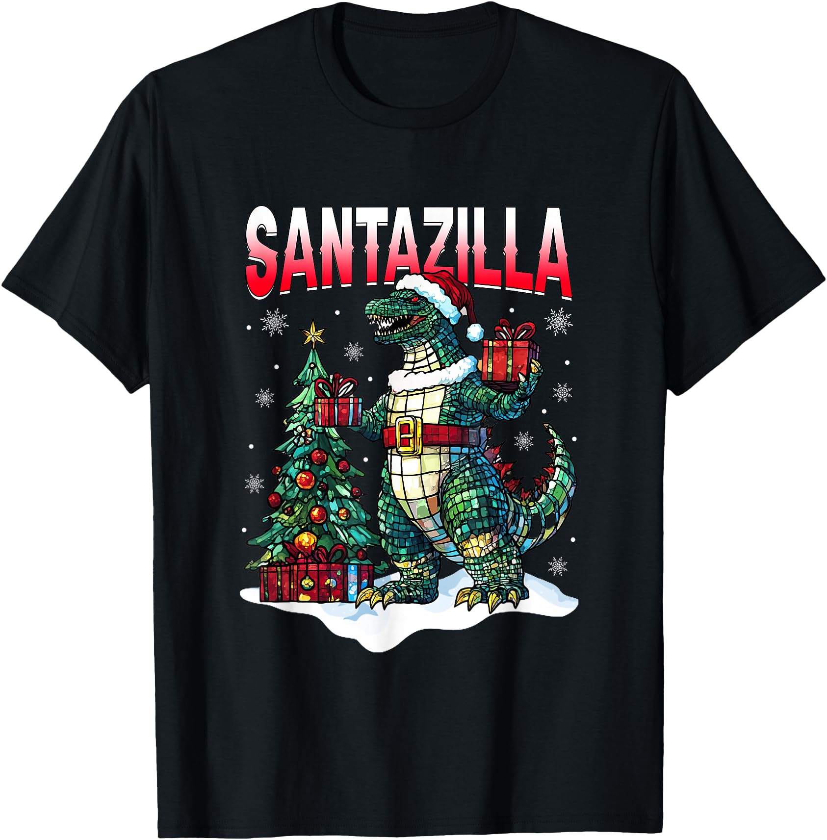 Kaiju Christmas Santazilla Japanese Monster Dinosaur Boys