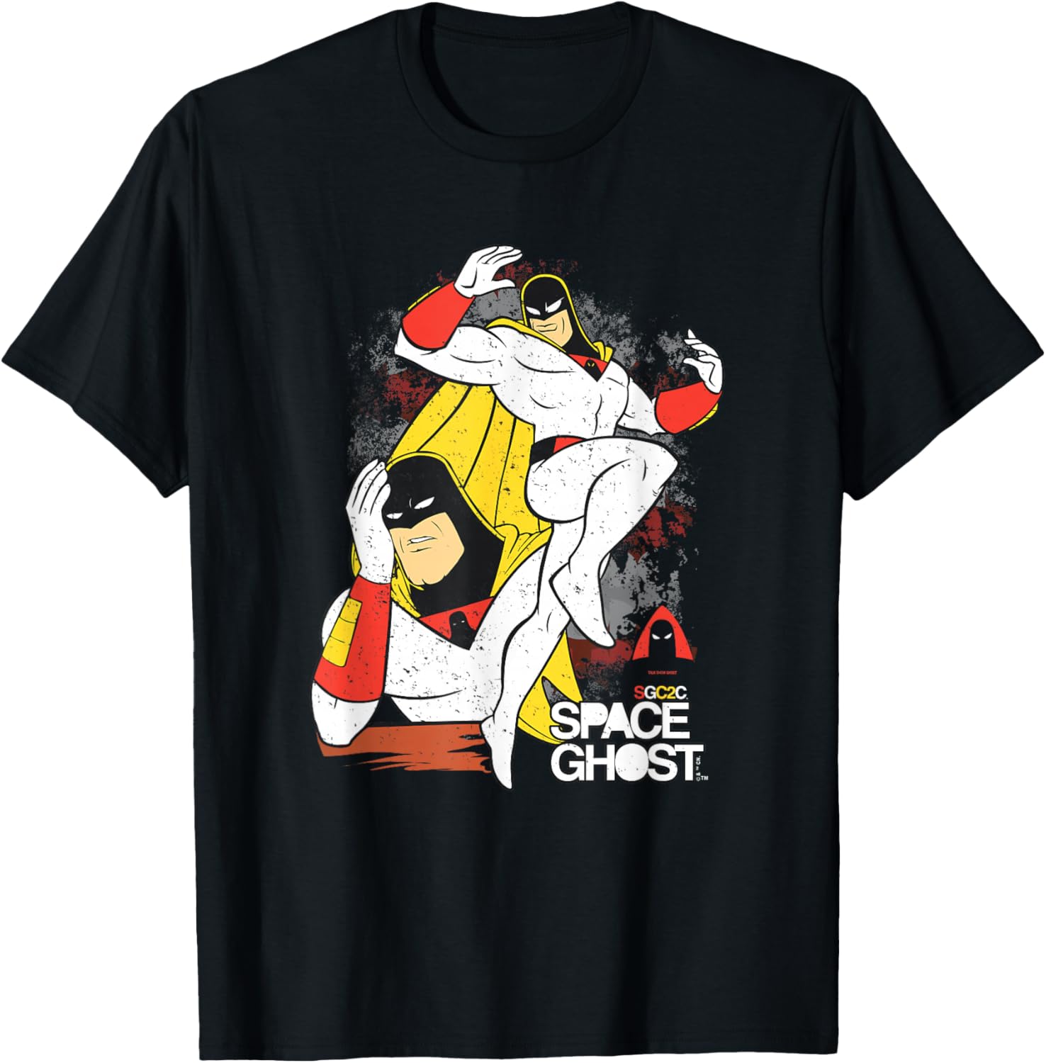Space Ghost Coast to Coast Vintage Faded Superhero Pose