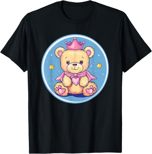 Adorable Teddy Bear Princess Crown Magic