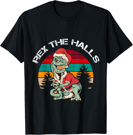 Christmas Dinosaur Tree Rex Pajamas Xmas Hat