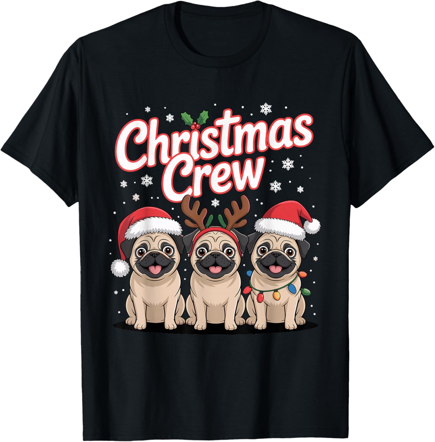 Christmas Crew Xmas Puppy Small Dog Funny Christmas Pug
