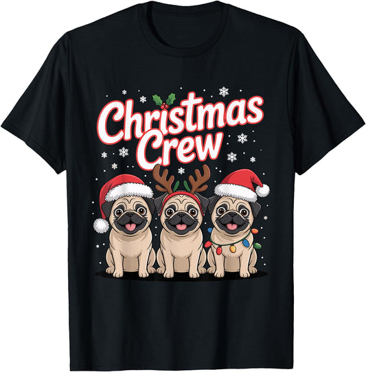 Christmas Crew Xmas Puppy Small Dog Funny Christmas Pug