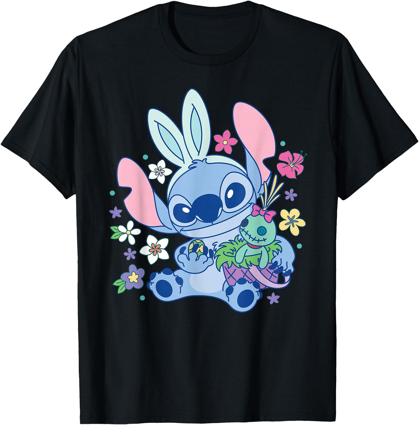 Disney Lilo & Stitch Cute Easter Bunny Stitch and Scrump
