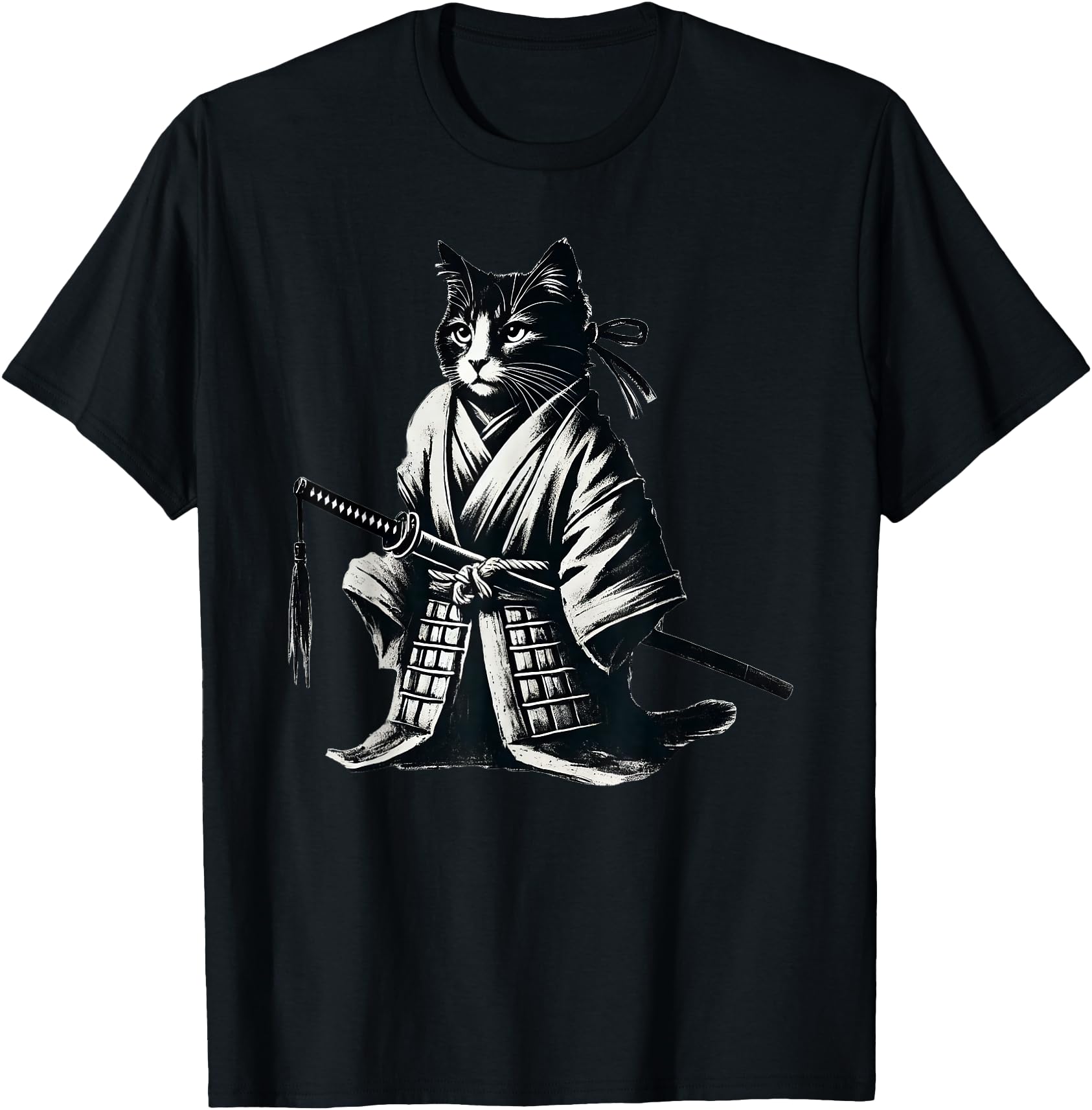 Vintage Cat Japanese Samurai