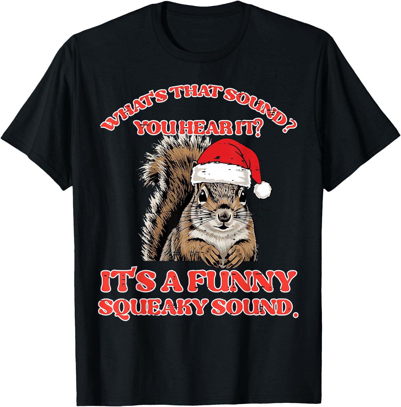 Christmas Squirrel Squeaky Sound Funny Xmas Men Women